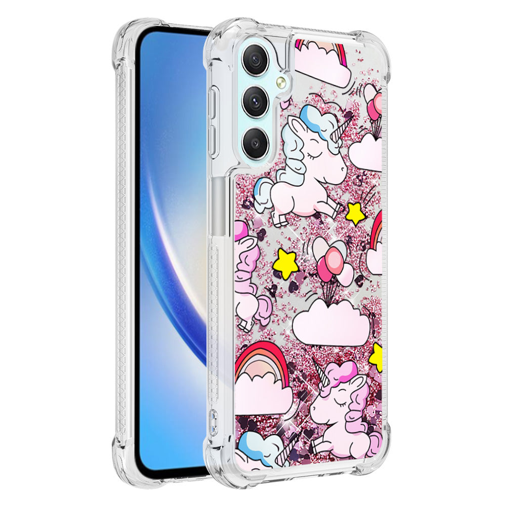YB Quicksand Series-2 Glitter Liquid Waterfall Case for Samsung Galaxy A25 5G A24 4G Soft TPU Pattern Printing Phone Cover YB Quicksand Series-2 Glitter Liquid Waterfall Case for Samsung Galaxy A25 5G A24 4G Soft TPU Pattern Printing Phone Cover